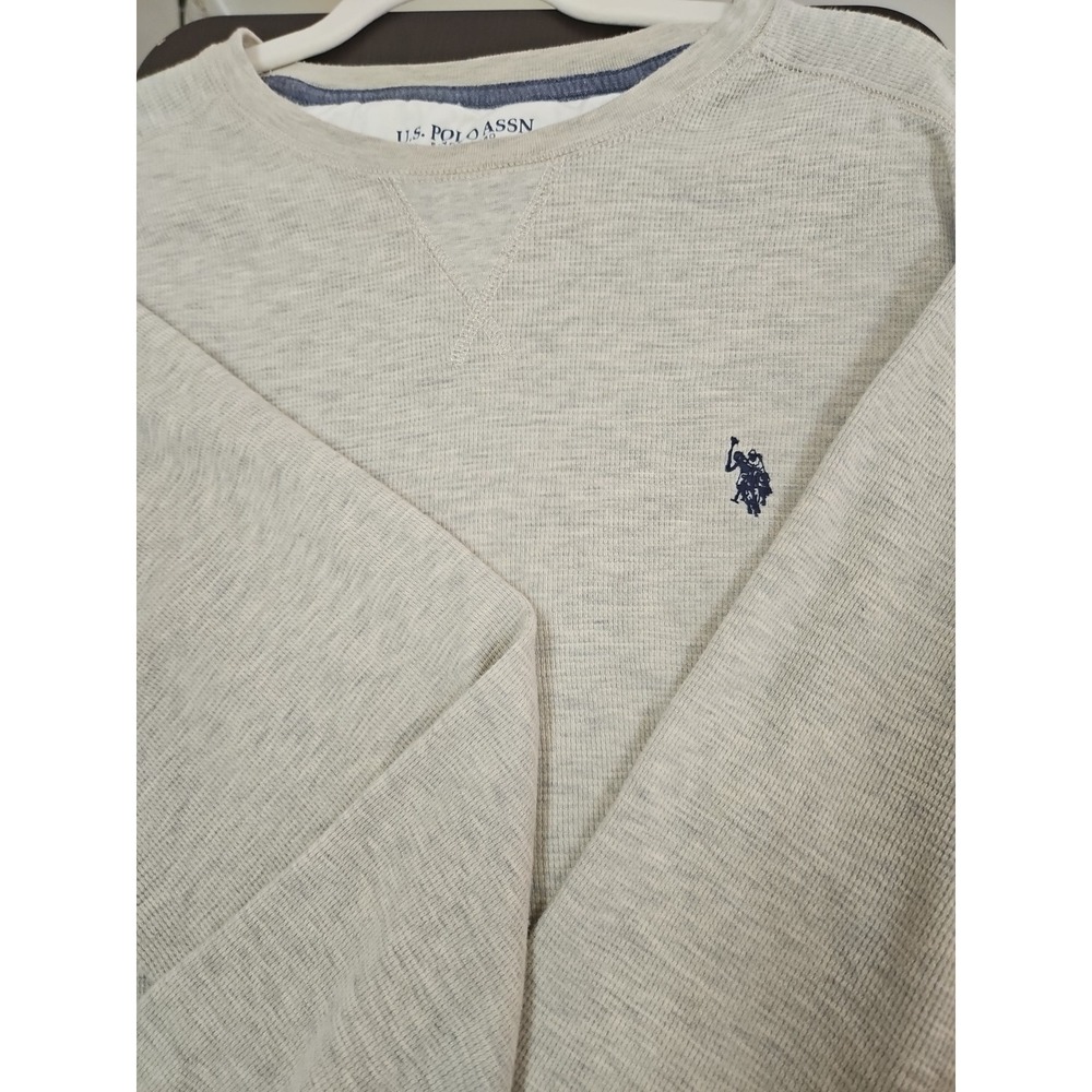U.S Polo Assn Waffle Knit Pullover Mens Xl  Crewneck  Long Sleeve